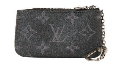 Louis Vuitton Key Pouch, &pound;175, Accessories, Black/Grey, Coated Canvas, Front view